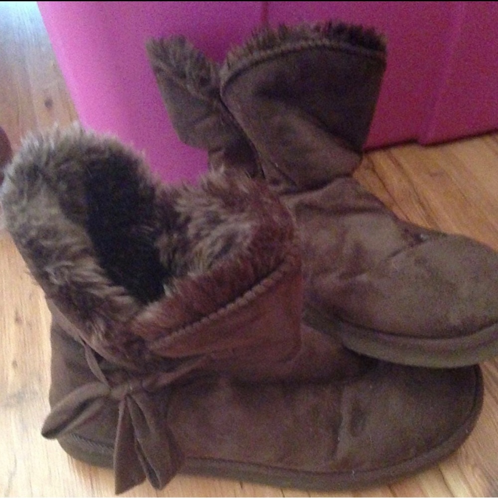 Ankle boots Tie Side Brown Boots Women's Size 7